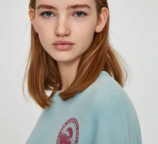 Pink embroidered slogan hoodie